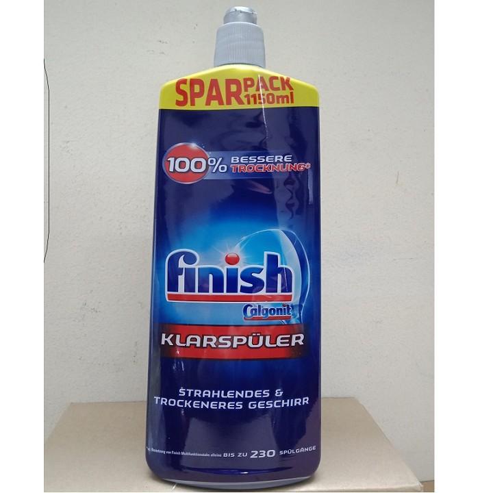 Nước làm bóng Finish 750ml làm bóng và khô chén bát + Tặng viên rửa bát Finish
