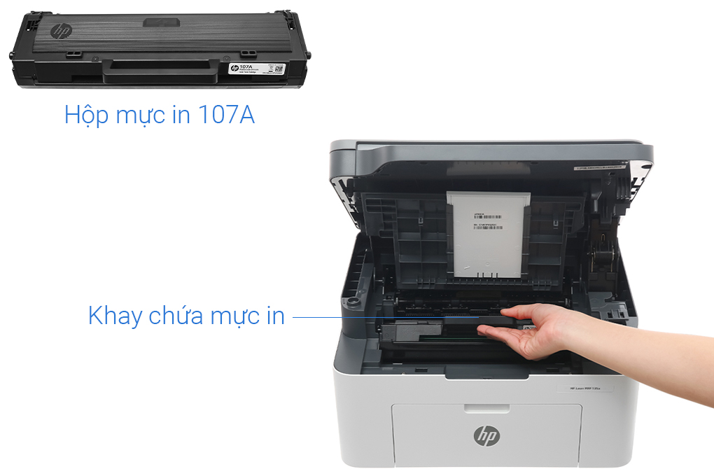 Máy in HP Laser Trắng đen đa năng In scan copy LaserJet 135a (4ZB82A)- Hàng chính hãng