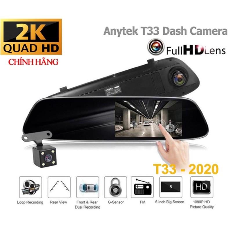 Camera hành trình gương Anytek T33 Full HD