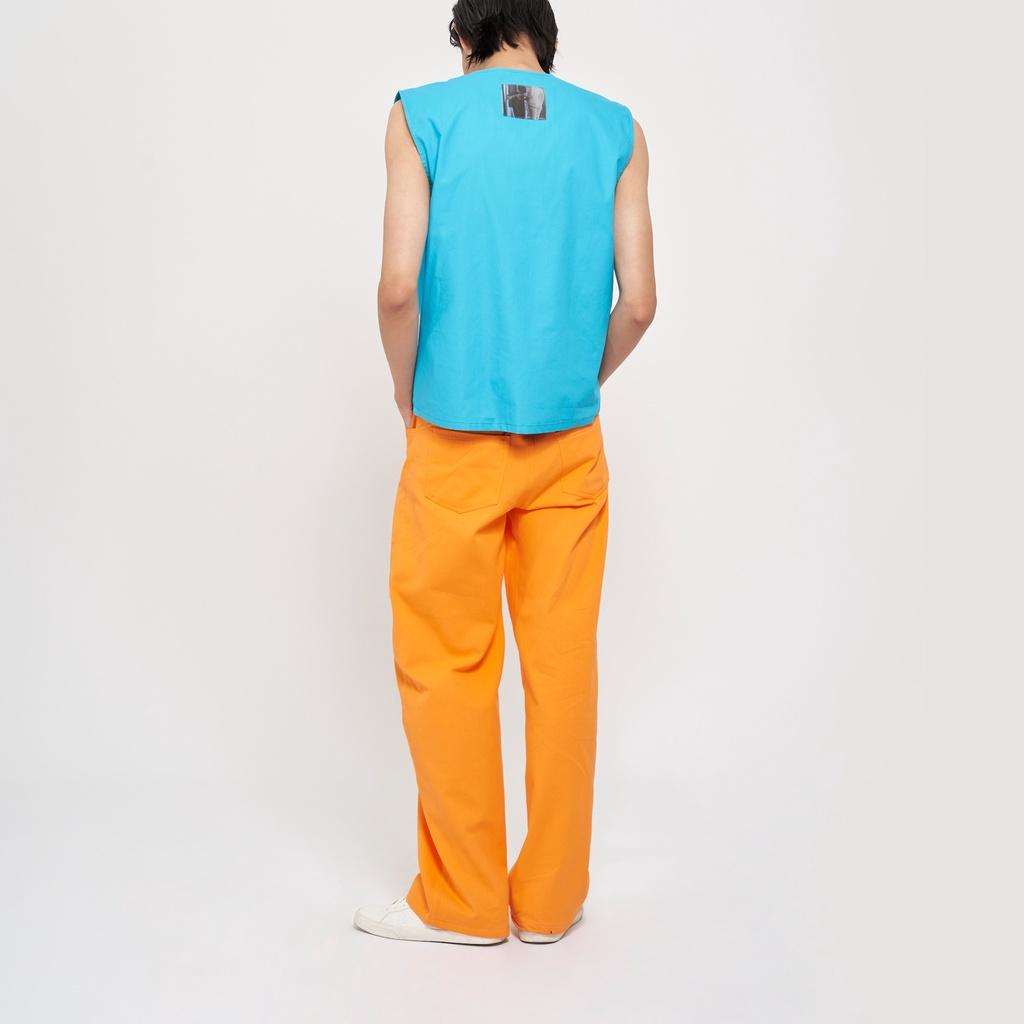 Quần Baggy màu cam ống rộng Y218