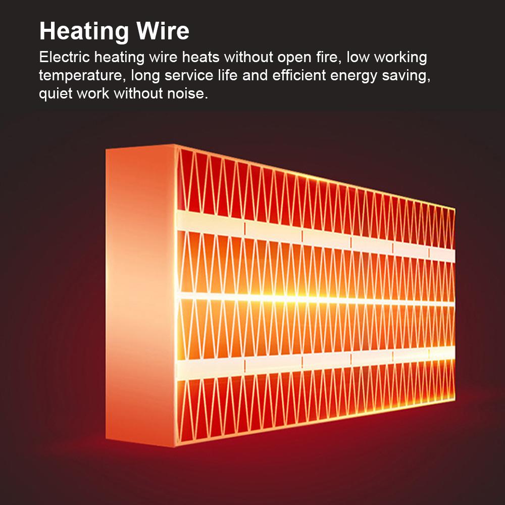 Quạt sưởi điện mini Chỉ cần 3s để tạo ra khí nóng, công suất 400W