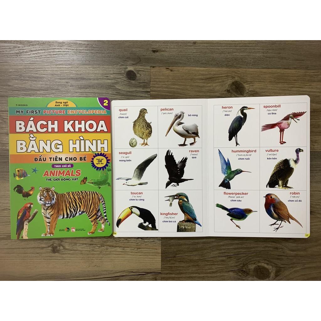 Bách khoa bằng hình đầu tiên cho bé theo chủ đề quyển 2 - song ngữ Anh Việt - Quét mã QR nghe đọc - Bản Quyền