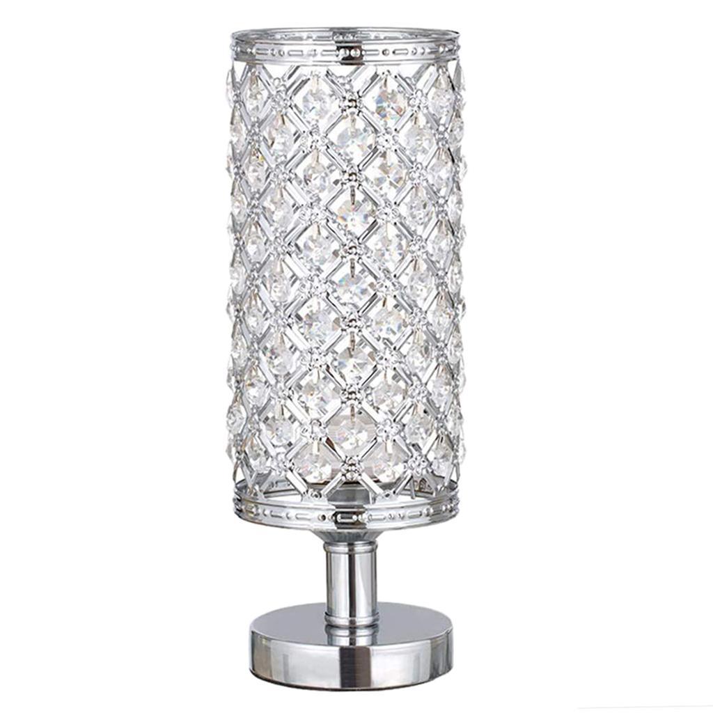Crystal Table Lamp Bedside Desk Reading Light Bedroom Decoration