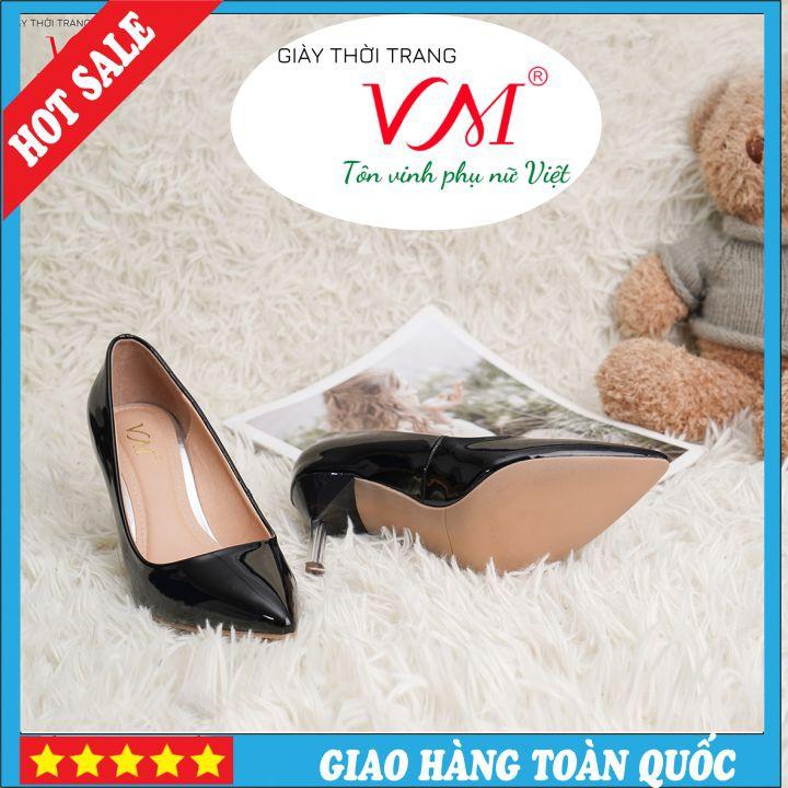 Giày Cao Gót Nữ 7cm, Làm Từ Da Tổng Hợp Bóng Êm Ái, Bền Chắc, Mũi Nhọn, Gót Nhọn Trong Suốt, Sang Trọng