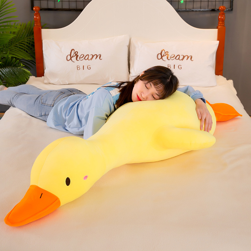 Gấu Bông Vịt Lười, Ngỗng Lười Mềm Mịn Siêu Hot - Vịt Trầm Cảm, Mệt Mỏi Dễ Thương (25cm----1m6) Gối Ôm Vịt Lười Siêu To Vải Miniso 4 Chiều Mềm Mịn Êm Ái Hàng Cao Cấp