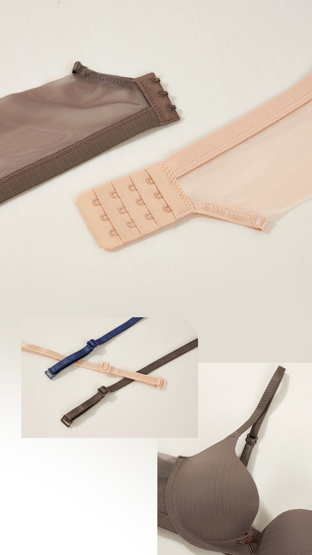 Áo Lót Nữ Su Đúc Không Gọng Kẻ Sọc Nâng Ôm Trọn Ngực S26