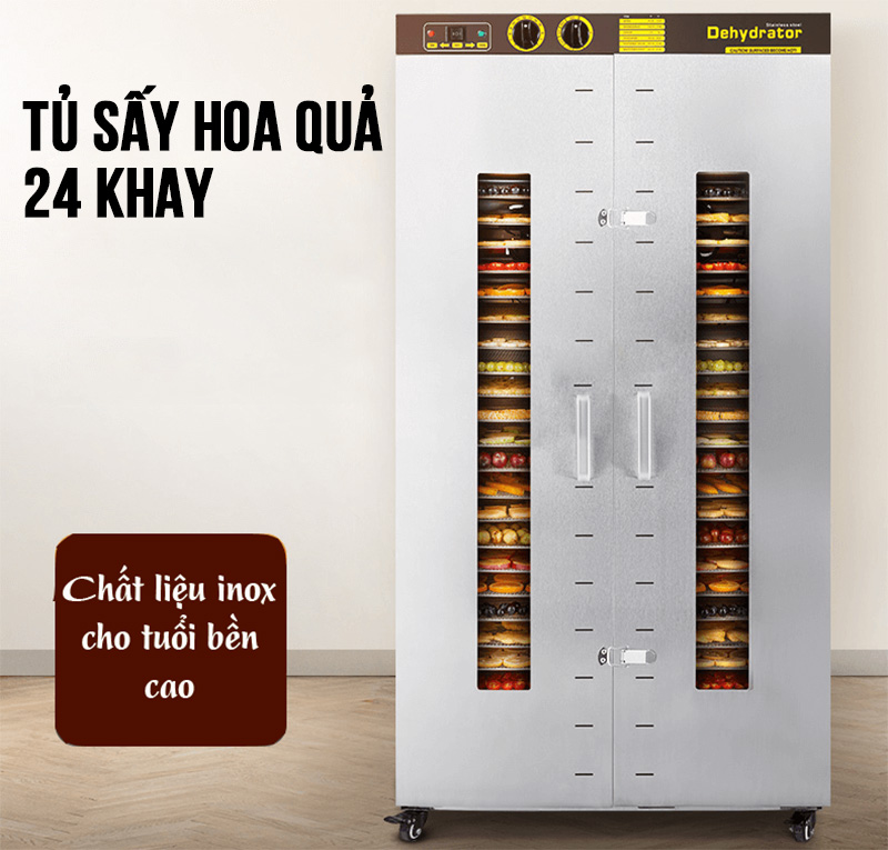 Tủ Sấy Thực Phẩm Đa Năng 24 Khay