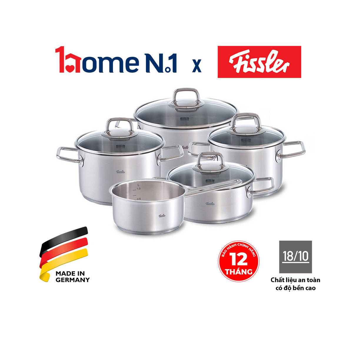 Bộ Nồi 5 Món Fissler Viseo