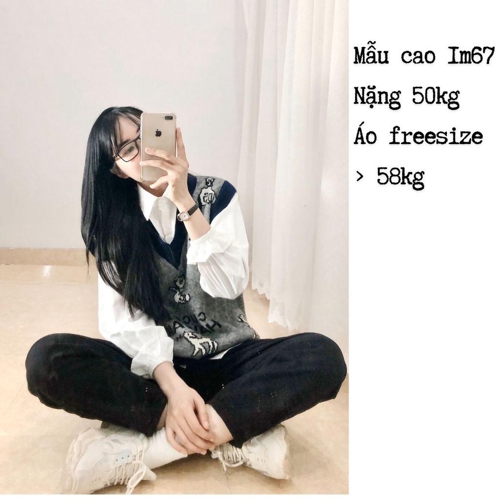 Áo Sơ Mi Nữ Trắng Trơn Dài Tay Chun Form Rộng Dáng Suông tại ThunderUniex Ulzzang Vintage Hàn Quốc Freesize
