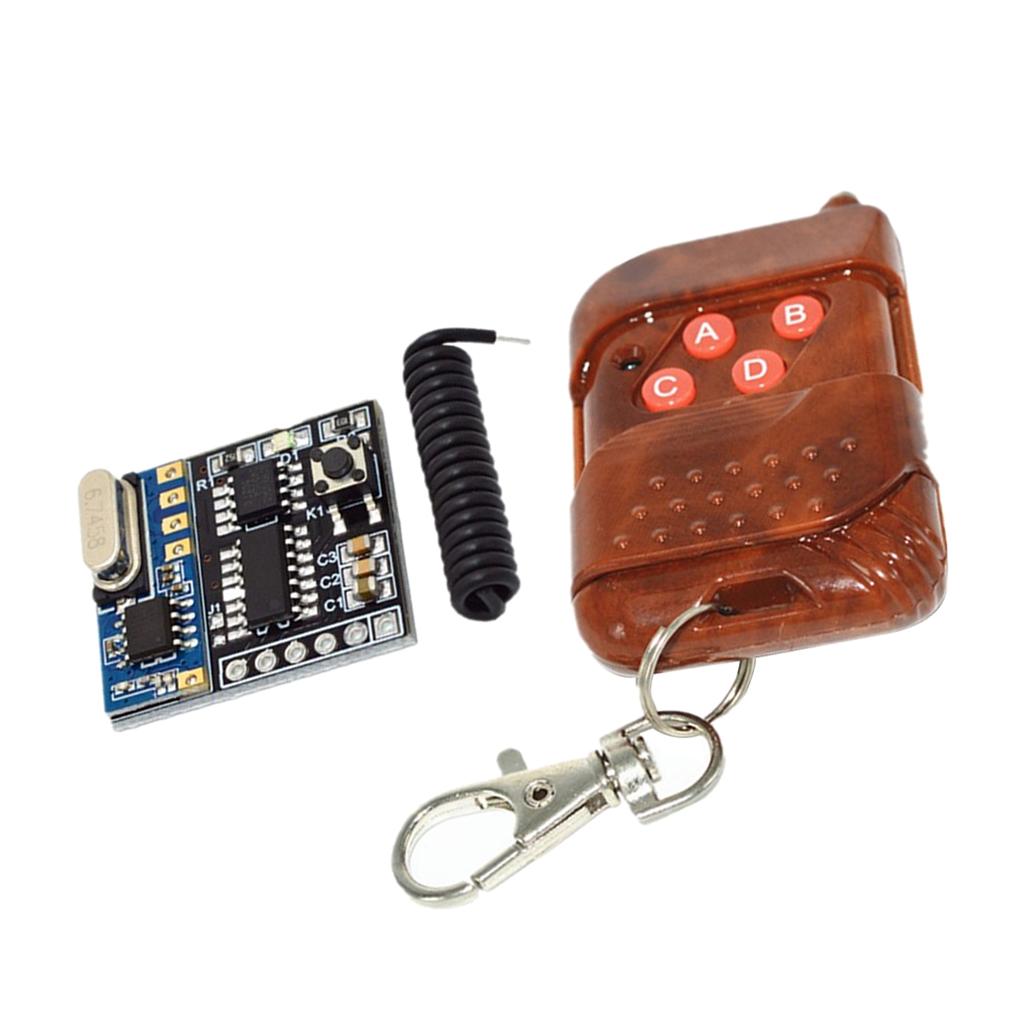 4 Channel RF Switch Wireless Remote Control Receiver with Transmitter