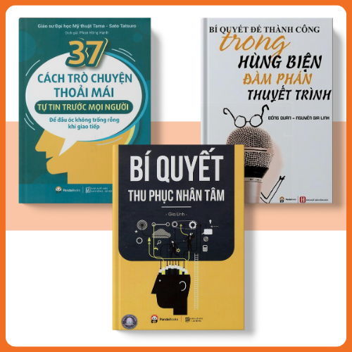 Sách combo 3 cuốn Để thành công trong hùng biện đàm phán+Bí quyết thu phục nhân tâm+37 cách trò chuyện