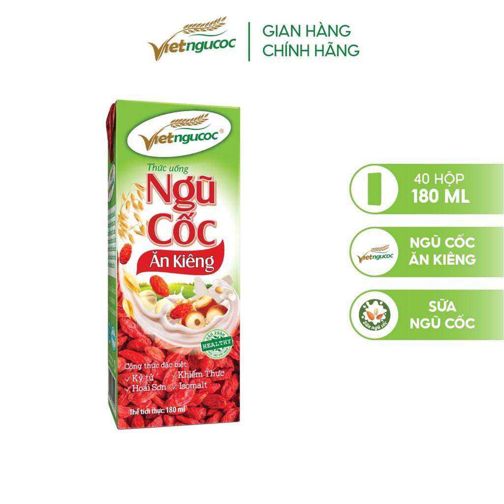 Thùng 48 Hộp Sữa Ngũ Cốc Ăn Kiêng VIỆT NGŨ CỐC Uống Liền Thích Hợp Cho Người Ăn Kiêng Eat Clean 180ml/Hộp