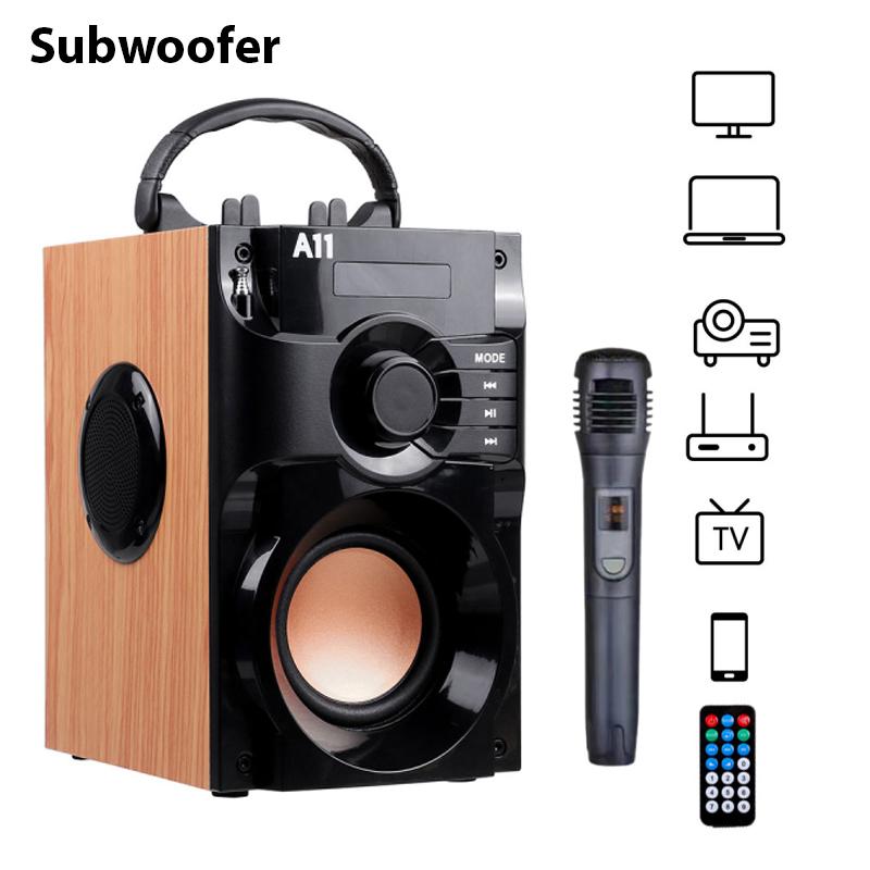 Loa bluetooth subwofer không dây fm radio 3D stereo stereo hES