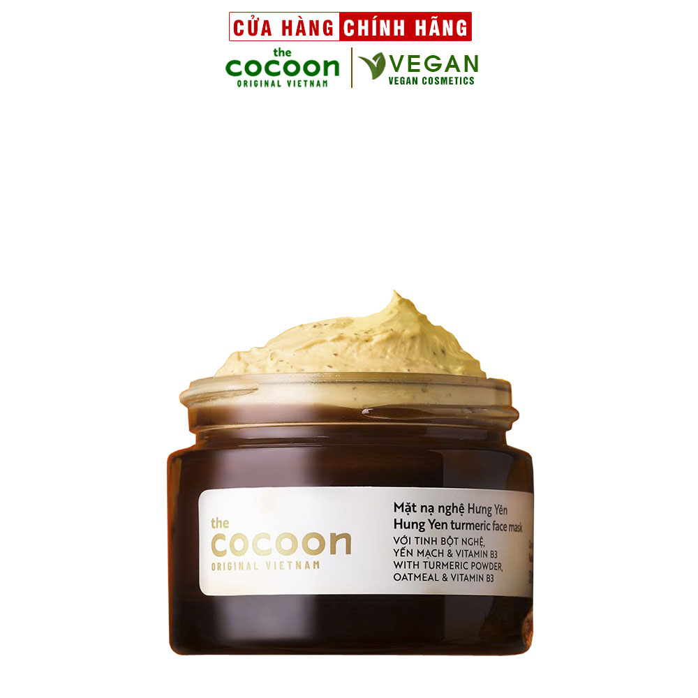 Mặt nạ nghệ Hưng Yên Turmeric face mask Cocoon 30ml giúp da đều màu, giảm thâm thuần chay