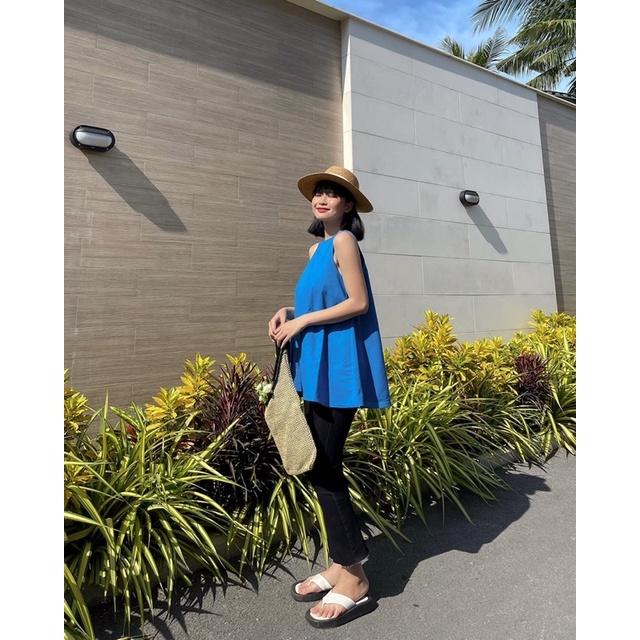 Áo ten top nút bọc