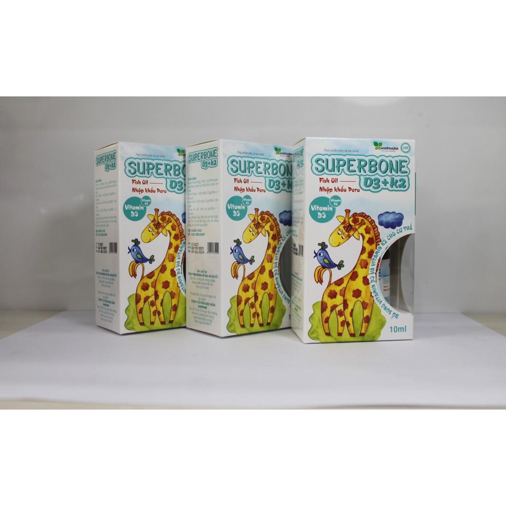 SUPERBONE D3+K2 - BỔ SUNG VITAMIN D3, K2 - TĂNG HẤP THỤ CANXI - GIẢM NGUY CƠ CÒI XƯƠNG