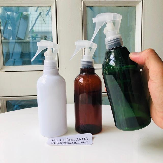 Chai nhựa pet bóp xịt phun sương, chai nhựa 100ml/ 200ml/ 300ml/ 500ml xịt tóc