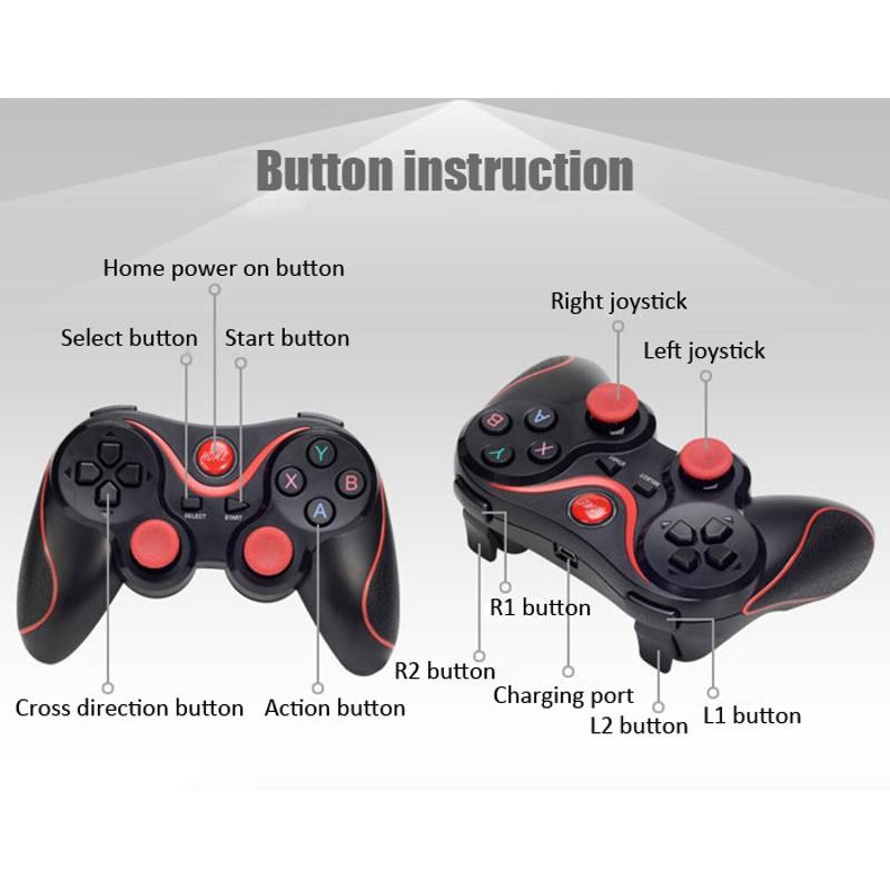 Tay game  T3/X3 Bluetooth - Tay cầm chơi game Liên Quân Mobile- PUBG Tặng Kẹp Điện Thoại