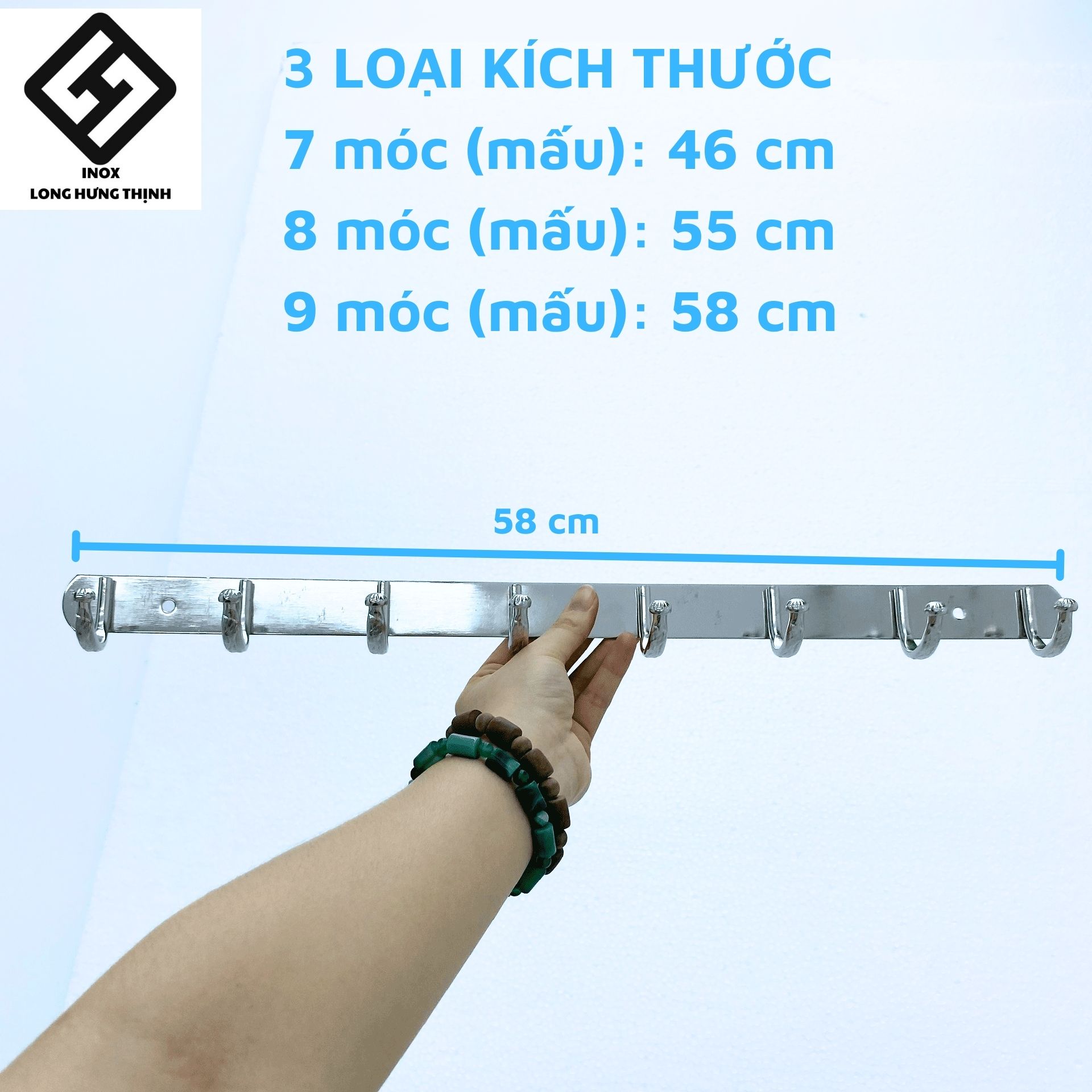 Móc treo quần áo INOX giá treo quần áo gắn tường INOX họa tiết rồng, kèm bộ ốc vít, móc treo đồ gắn tường INOX phòng tắm, phòng ngủ