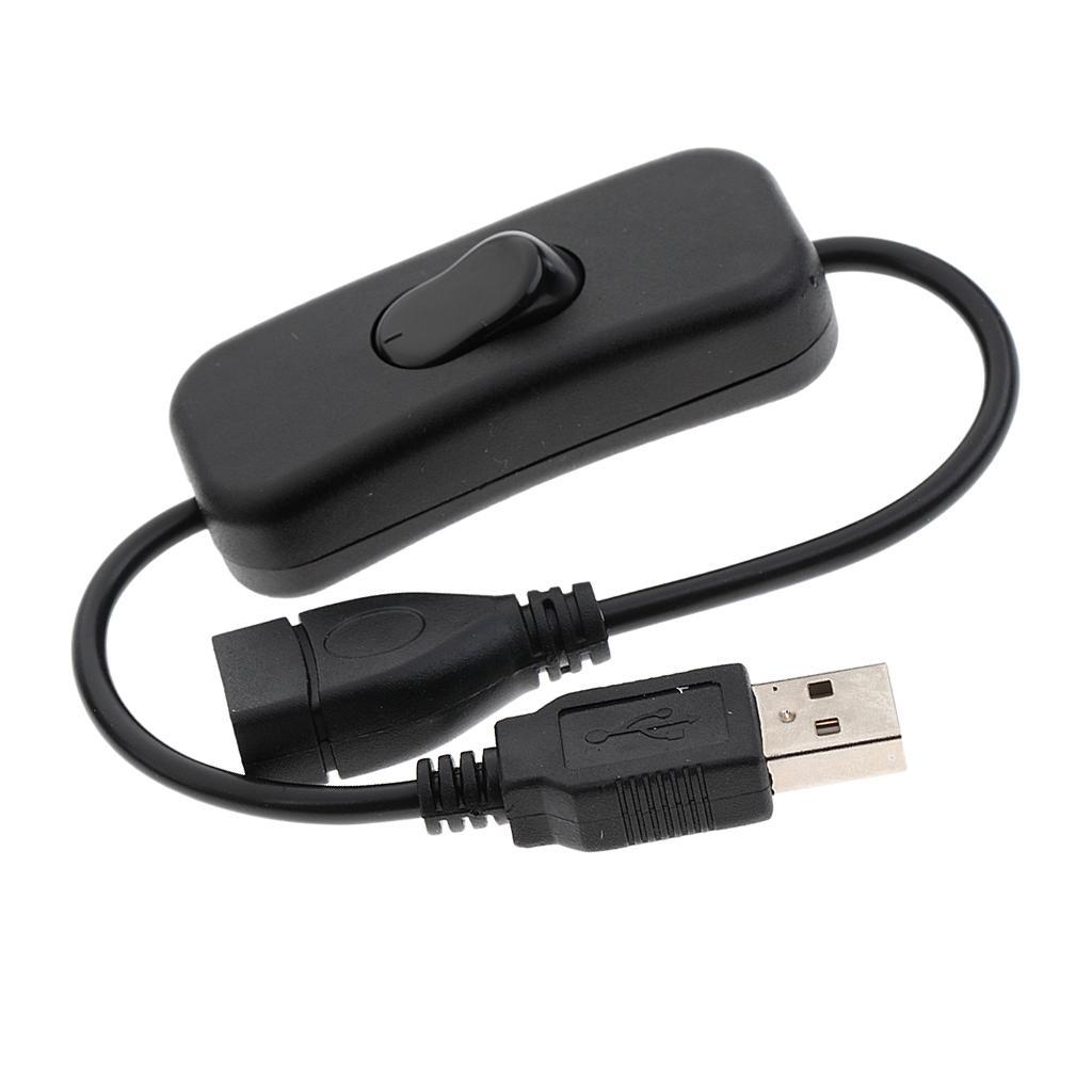 USB Cable With ON/OFF Switch Toggle Power Control Extension Cord for LED