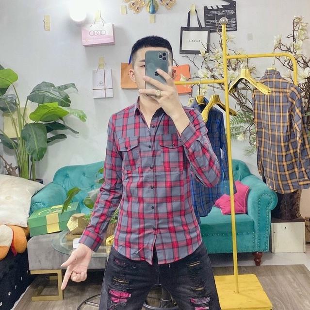 Áo Sơ Mi Nam BBR Kẻ Sọc Dài Tay Vải Đẹp Trẻ Chung Dễ Phối Đồ