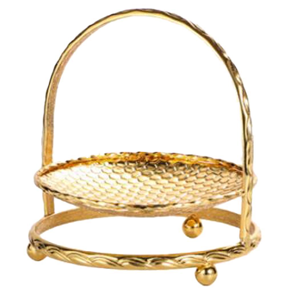 Fruit Cake Stand Plate Food Platter Metal Display Rack Holder