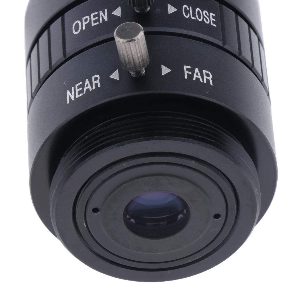 6mm HD 3MP F1.2 Fixed Focus CS Mount Lens for 1/2" CCD Security Camera