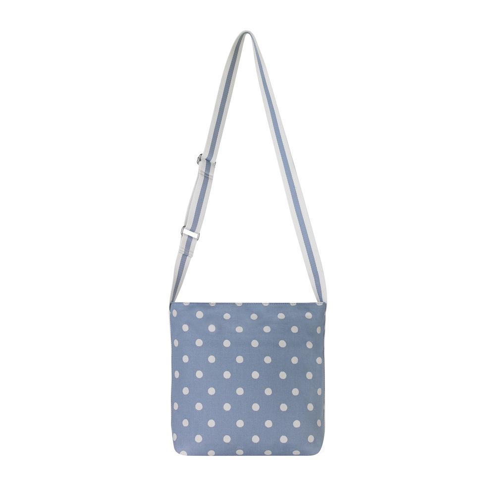 Cath Kidston - Túi đeo chéo Zipped Messenger Bag Spot - 1002027- Cream Blue