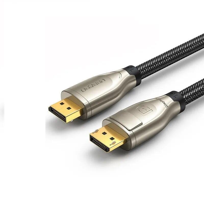 Ugreen UG60843DP112TK 2m cáp dp ra displayport 1.4 version hợp kim bọc lưới chống nhiễu màu đen - HÀNG CHÍNH HÃNG