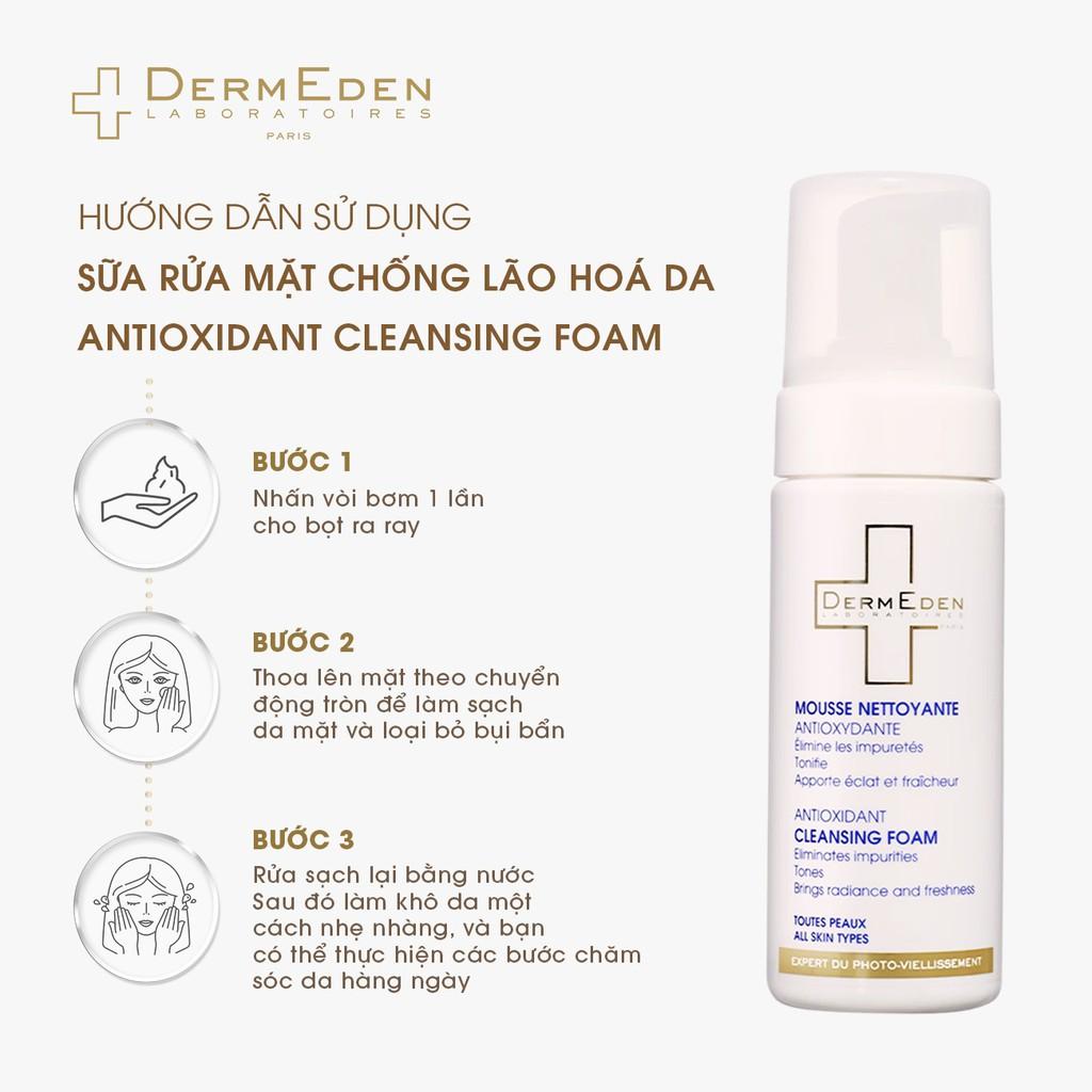 Sữa rửa mặt chống lão hoá da DERMEDEN AntiOxidant Cleansing Foam 150ml