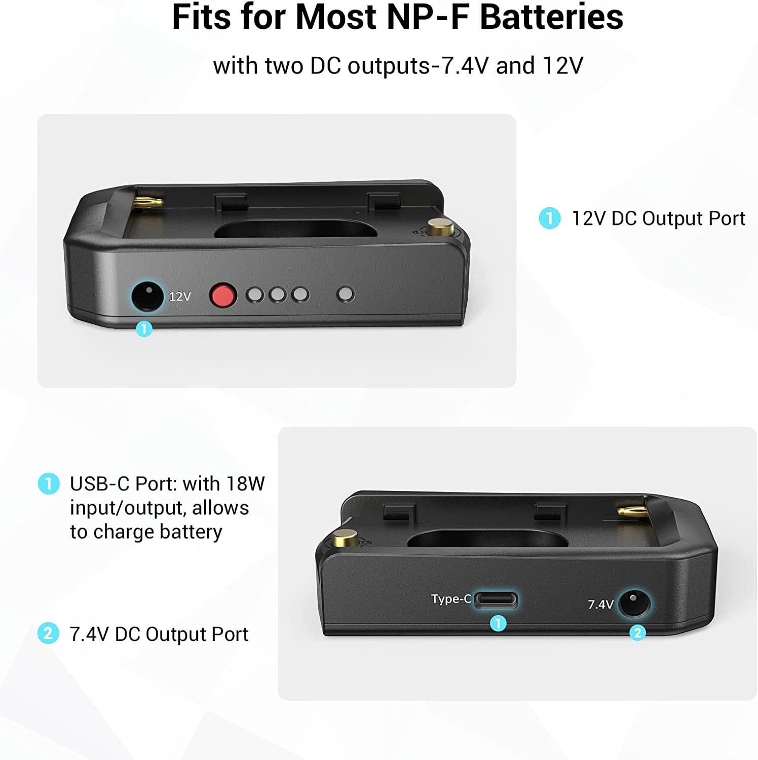 SmallRig NP-F Battery Adapter Plate Professional Edition 3168