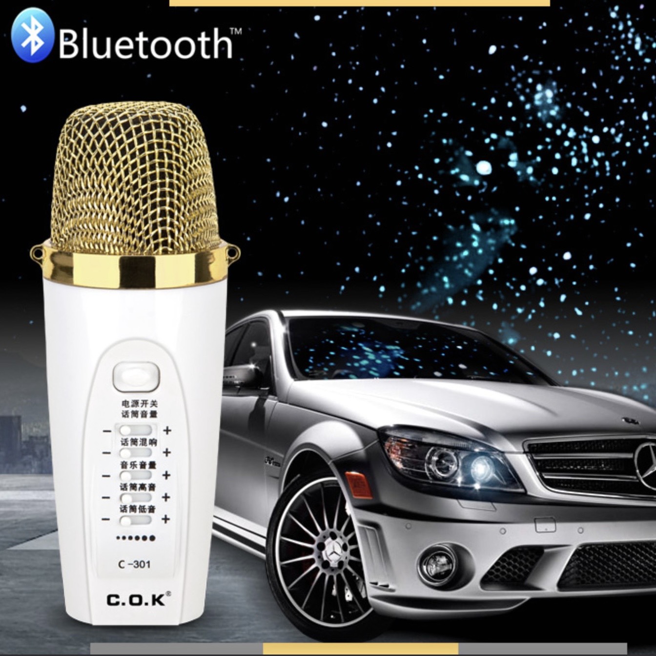 MICRO BLUETOOTH KARAOKE SỬ DỤNG CHO ĐIỆN THOẠI COK 301 - HÀNG CHÍNH HÃNG