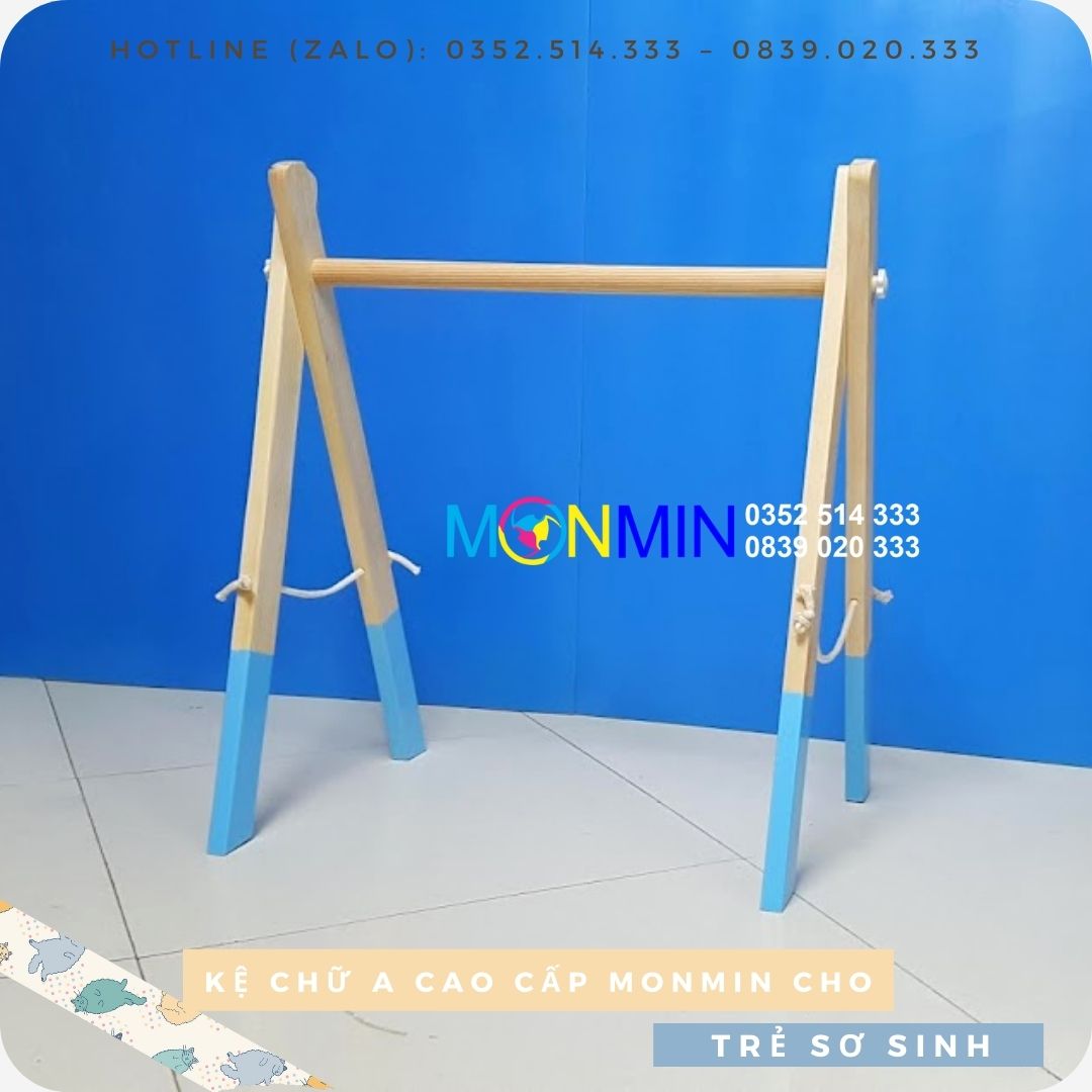 Kệ chữ A bằng gỗ Monmin - Chuẩn Montessori - chất lượng cao