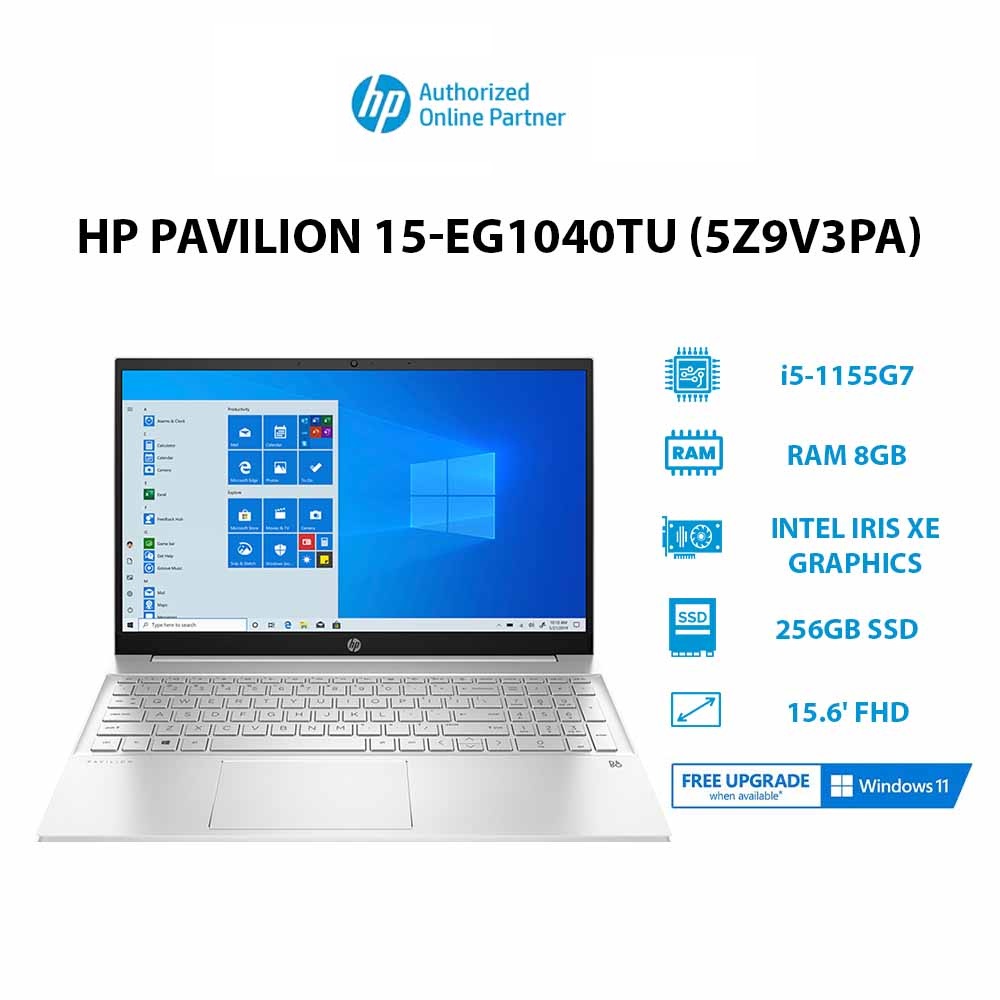 Laptop HP Pavilion 15-eg1040TU (5Z9V3PA) i5-1155G7|256GB|15.6' FHD|W11 Hàng chính hãng