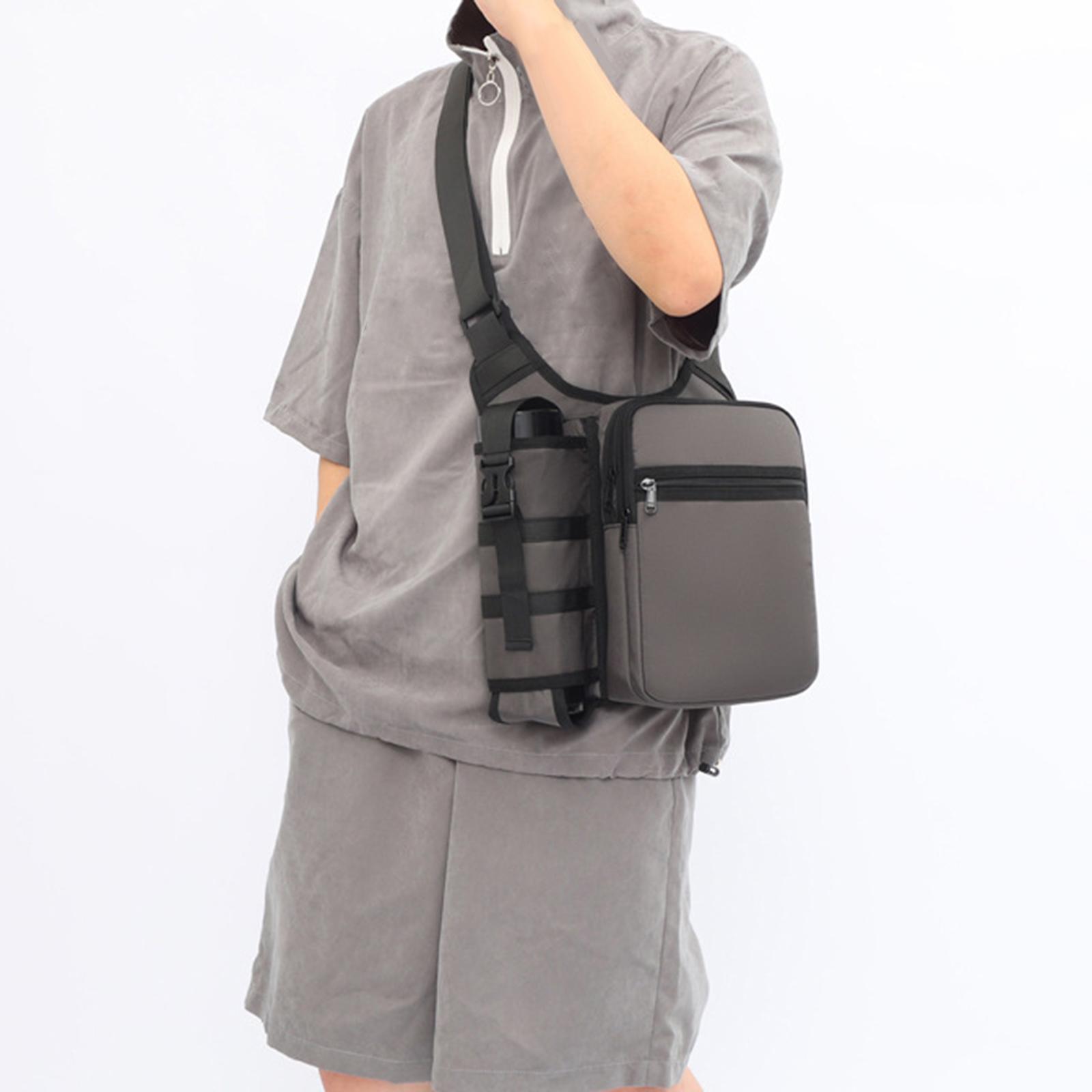 Trendy Crossbody Daypack Shoulder Bag Portable Oxford Cloth Crossbody Bag  Backpack for Outdoor Women Men Climbing Hiking Birthday Gift