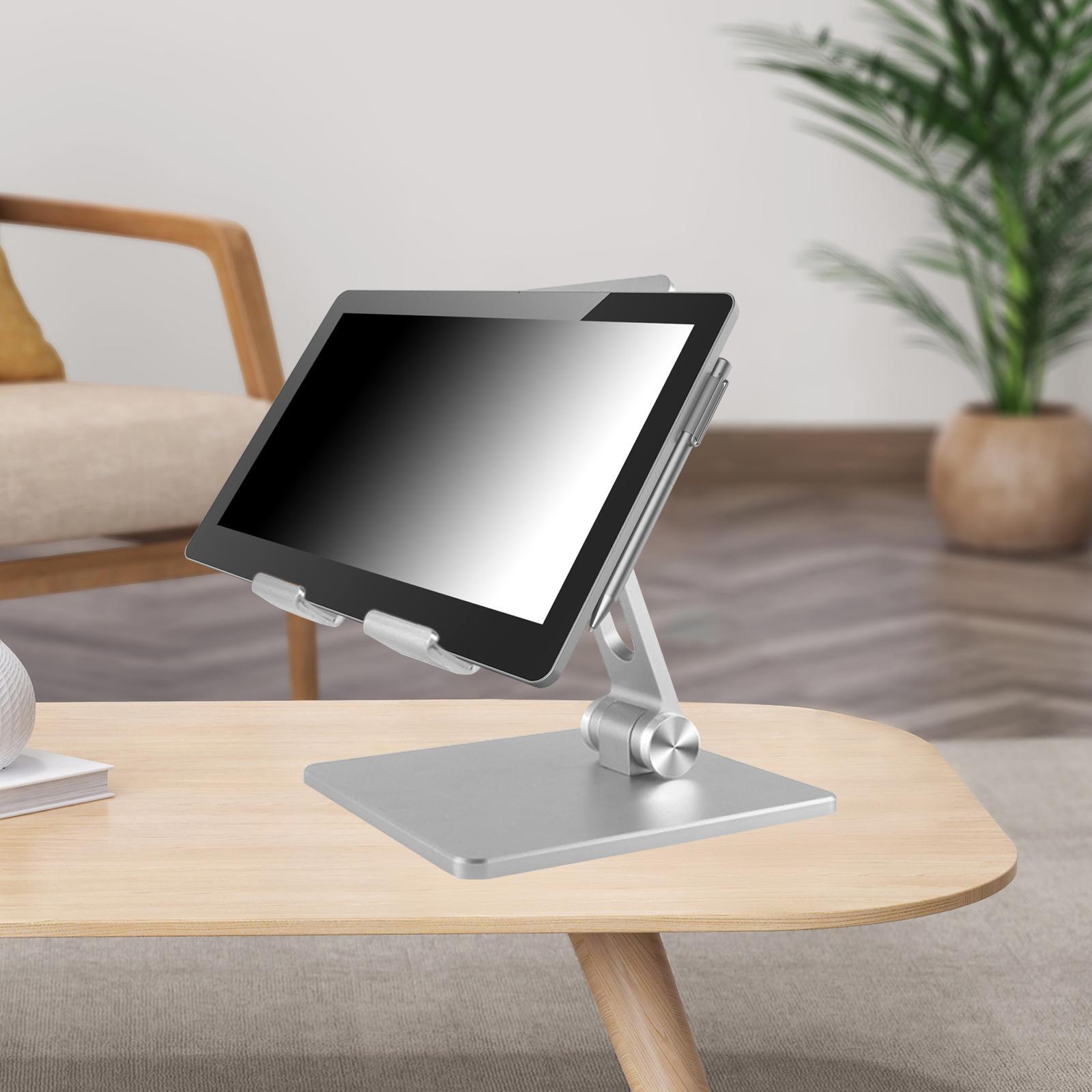 Tablet/Phone Stand, Adjustable &amp; Foldable Desktop Holder Cradle Dock for Video Recording