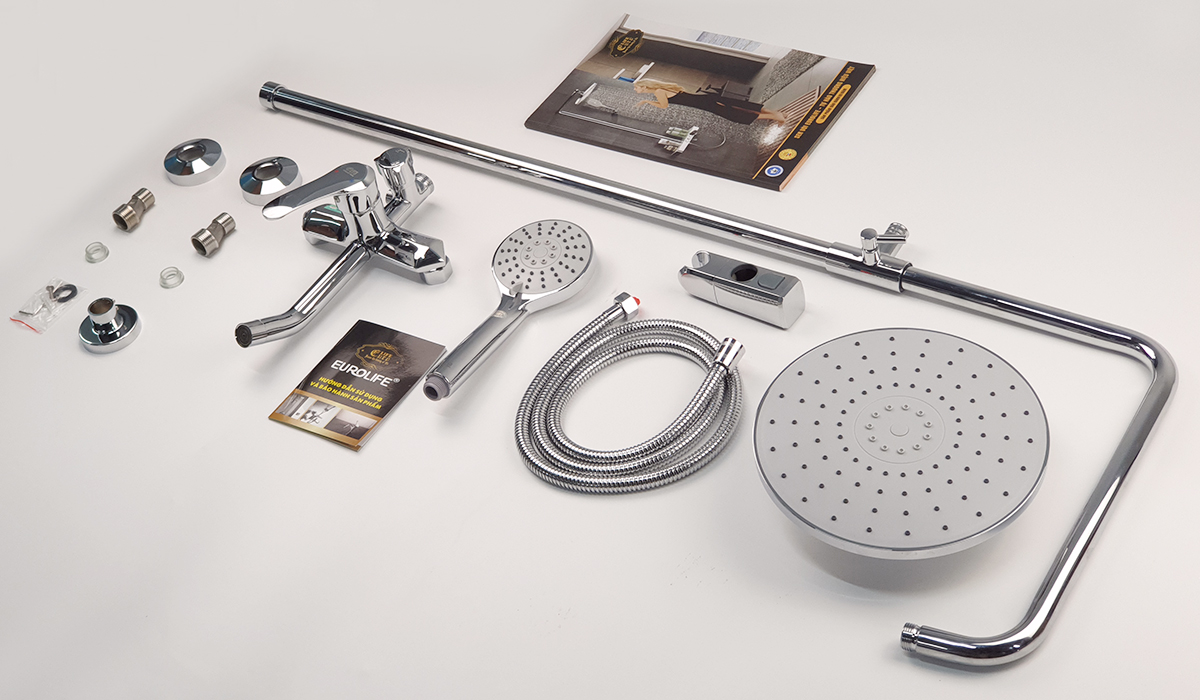 Cây sen nóng lạnh Đồng mạ Chrome Eurolife EL-S922 .