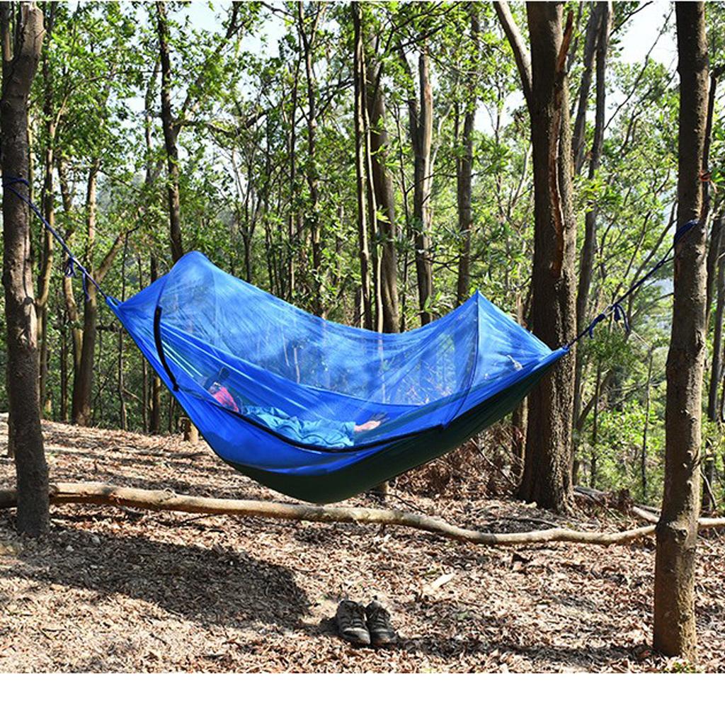Outdoor Camping Hammock Boat Shape Bed with Prevent Bites Net