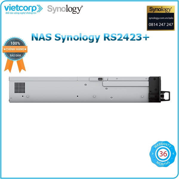 Thiết bị lưu trữ NAS Synology RS2423+ - Hàng Chính Hãng