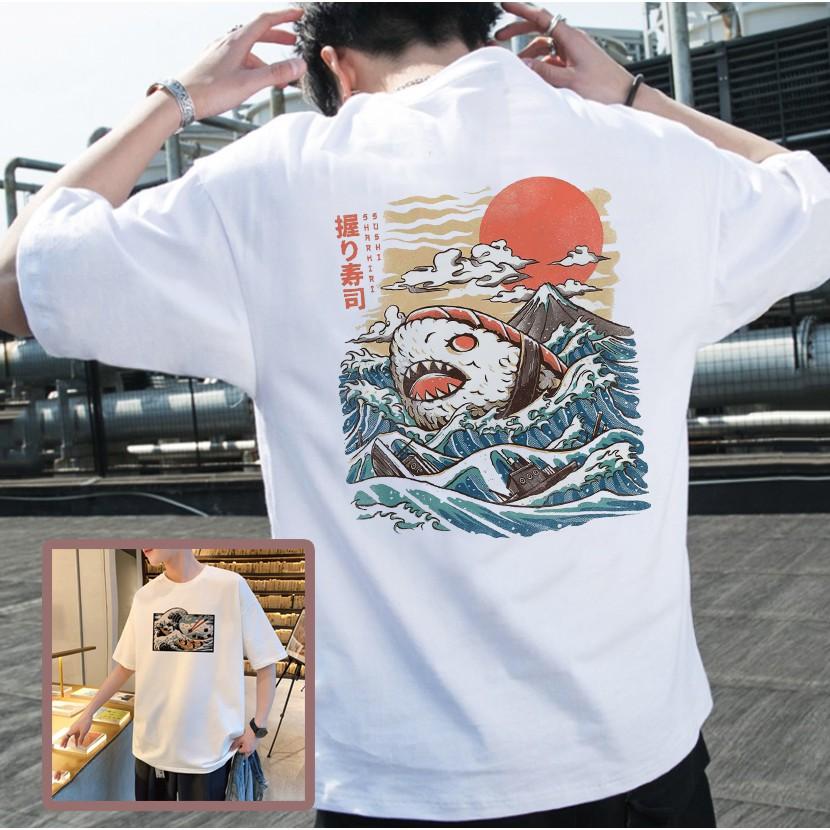 Áo Thun Tay Lỡ Unisex SUSHI Vượt Biển