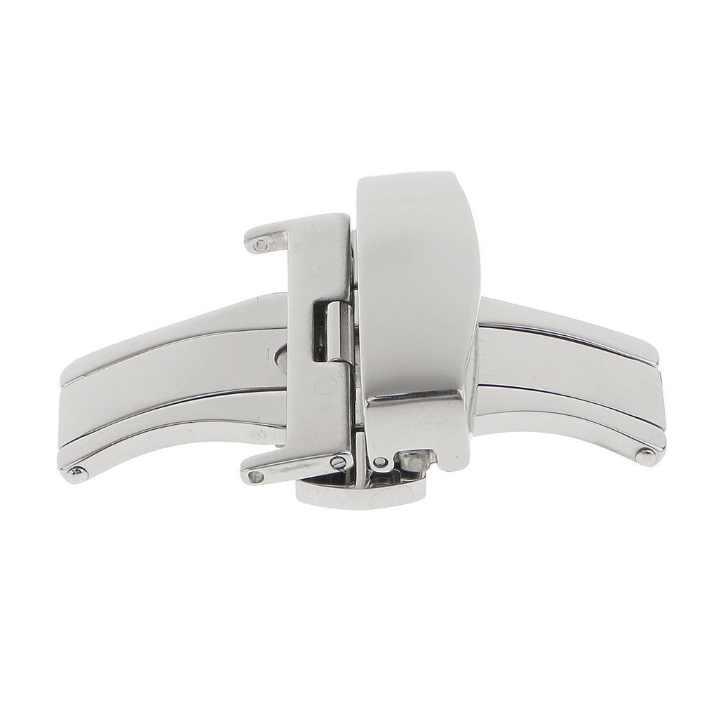 Stainless Steel Butterfly Clasp Watch Buckle Belt Band Strap Clasp 22mm