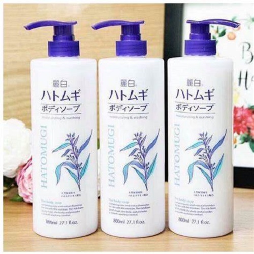 Sữa Tắm Hatomugi Dưỡng Trắng Sáng Da Chiết Xuất Từ Hạt Ý Dĩ 800mL