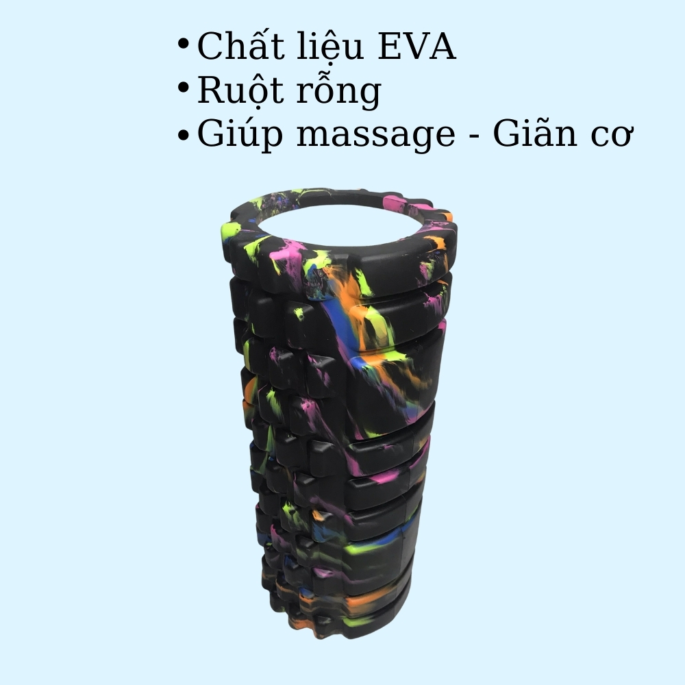 Con Lăn Yoga Ruột Rỗng Huy Bạt Con Lăn Tập Lưng Và Bụng Giúp Massage Giãn Cơ Trong Quá Trình Tập Yoga, Tập Gym