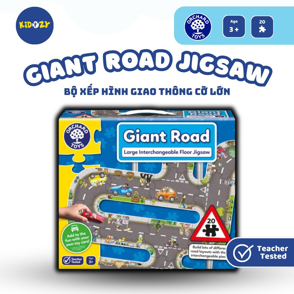 Trò chơi trí tuệ GIANT ROAD - Orchard Toys kích thích trí tưởng tượng, tăng kiến thức giao thông