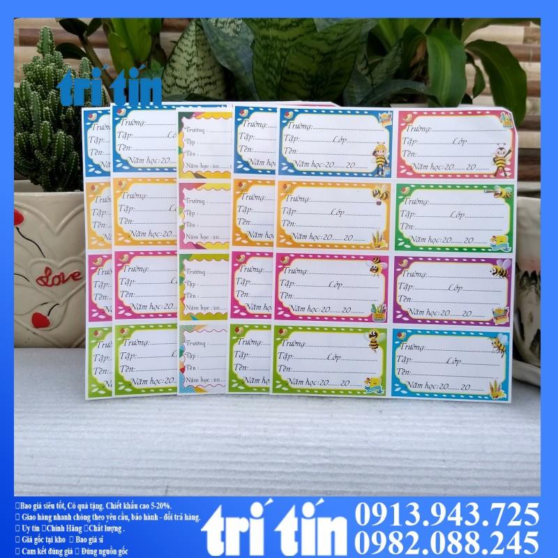 Nhãn vở học sinh 1 xấp
