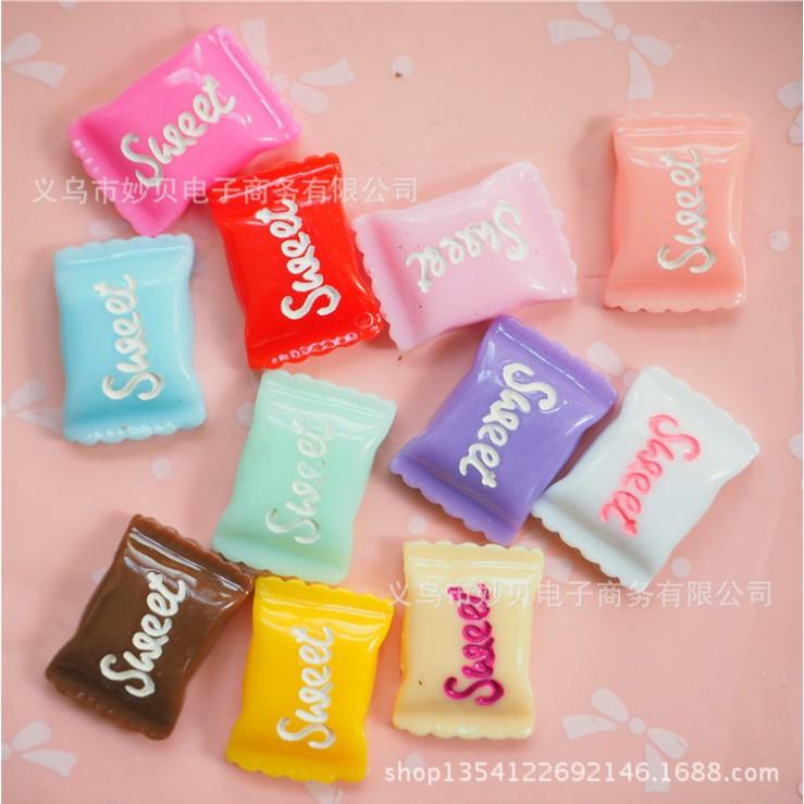 Chuyên Charm * Charm mô hình kẹo Sweet Candy cho các bạn trang trí slime, Jibbitz, vỏ ốp điện thoại, DIY