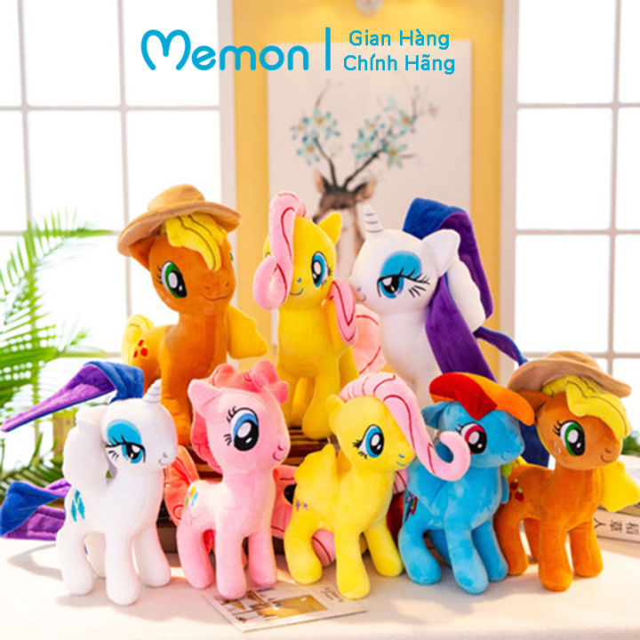 Gấu bông Ngựa Pony cao cấp - Hàng chính hãng Memon - Đồ chơi thú nhồi bông Ngựa Pony