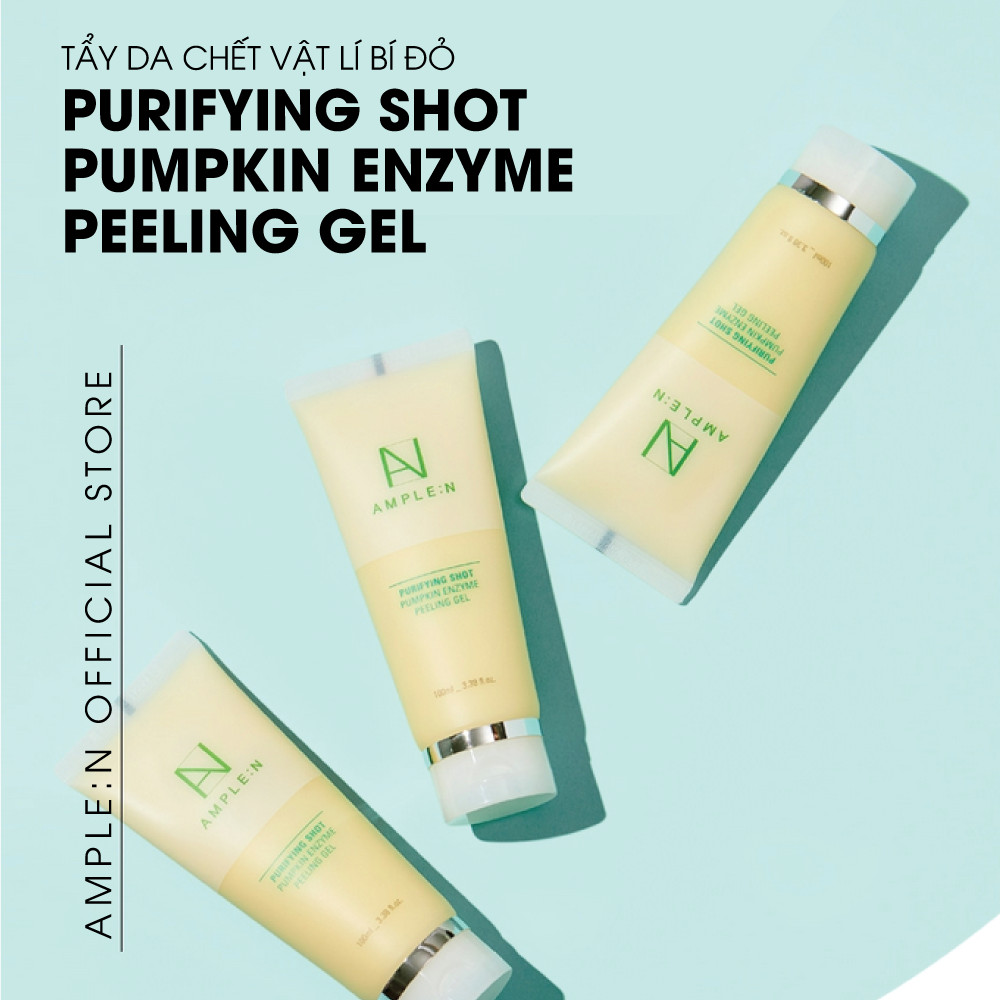 Tẩy tế bào chết da mặt AMPLE:N Purifying Shot Pumpkin Enzyme Peeling Gel 100ml