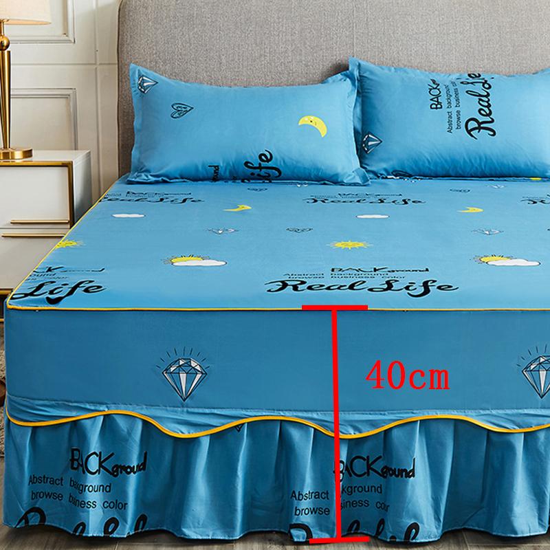 Hình Hoạt Hình Đáng Yêu In Hình Lông Xù Đôi Giường Set 3 Chiếc Mềm Mại Thoải Mái Công Chúa Drap Giường Queen Size Giường Váy Áo Gối Nằm