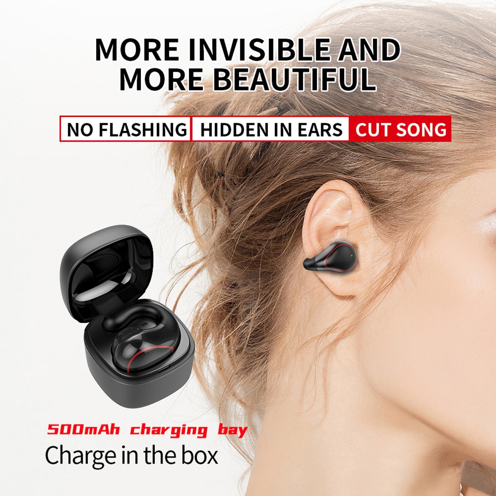 Bone Conduction Earbuds with Charging Case Stereo for Gaming Cycling